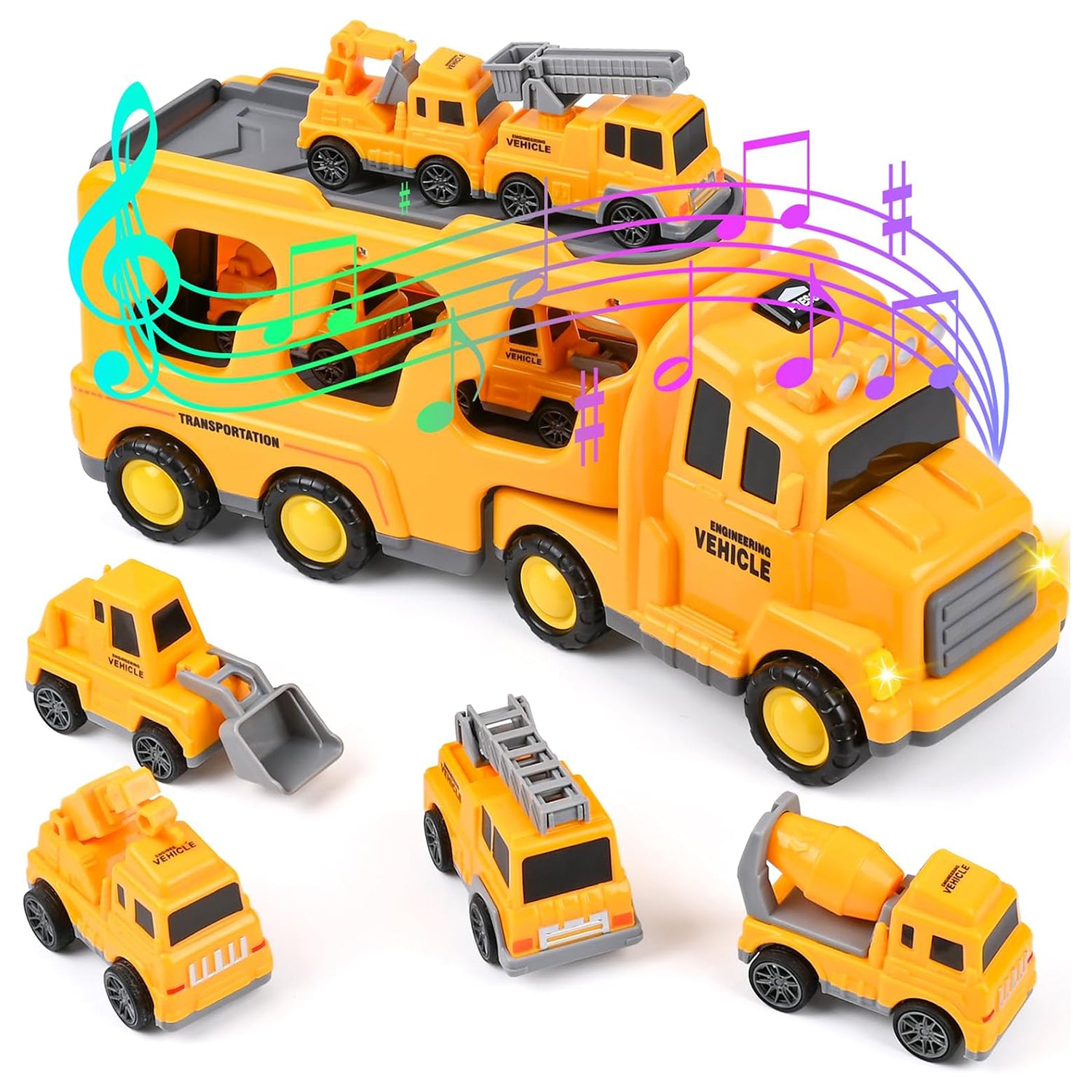 Friction Powered Mini Cars Toddlers Gifts Kids Boys Trucks Toys Set (Dual Layers) Friction Powered Mini Cars Toddlers Gifts Kids Boys Trucks Toys Set (Dual Layers)